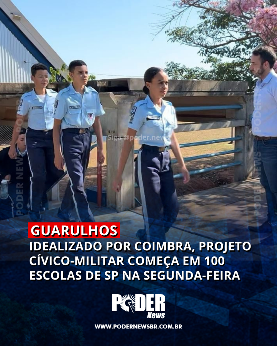 Idealizado por Coimbra, projeto Cívico-Militar começa em 100 escolas de SP na segunda-feira
