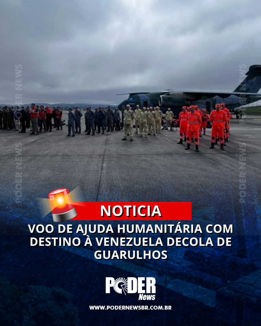 Voo de ajuda humanitária com destino à Venezuela decola de Guarulhos